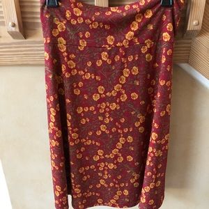 LuLaRoe Floral Azure Skirt